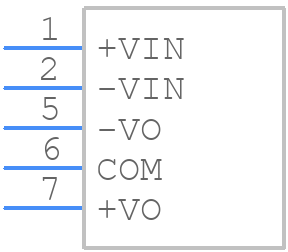 PUC0505D1B - Flex Power Modules - PCB symbol