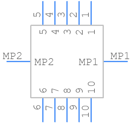 10132797-011100FL - Amphenol - PCB symbol