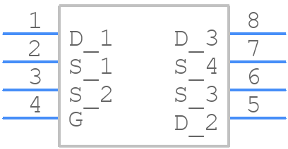 SI6423ADQ-T1-GE3 - Vishay - PCB symbol