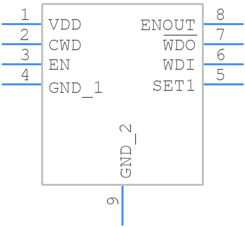 TPS3431SDRBR - Texas Instruments - PCB symbol