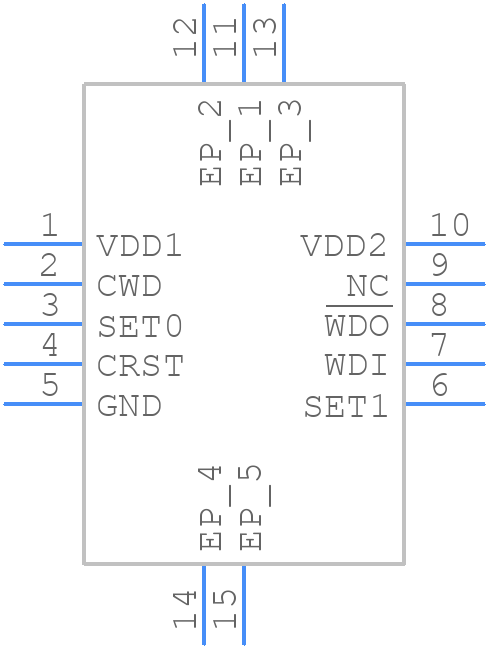 TPS3430WDRCR - Texas Instruments - PCB symbol