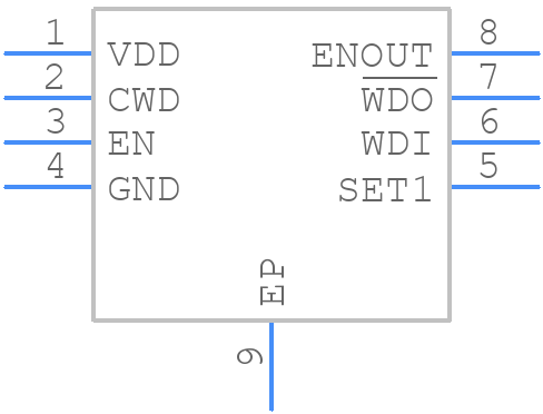 TPS3431SQDRBRQ1 - Texas Instruments - PCB symbol
