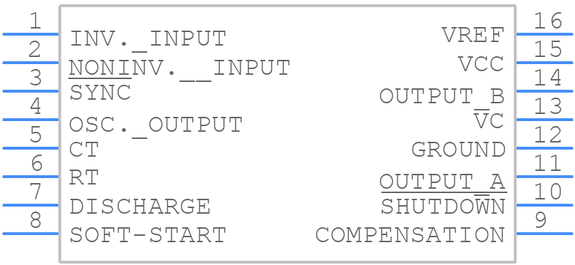 SG3525A - onsemi - PCB symbol