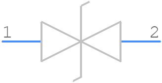 PTVS3V3D1BALYL - Nexperia - PCB symbol