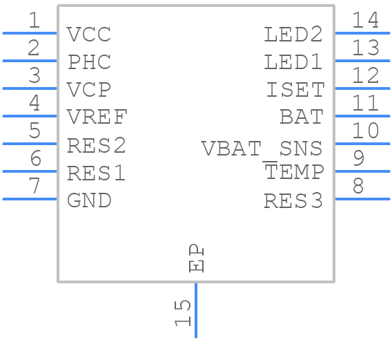 STBC21FTR - STMicroelectronics - PCB symbol