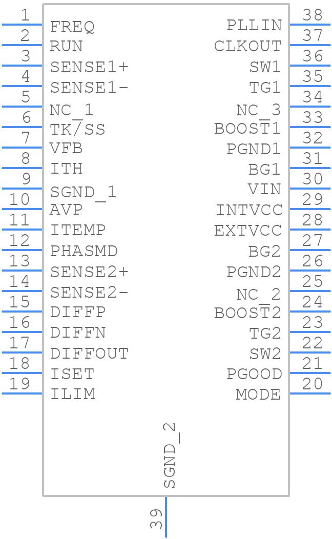 LTC3856EFE#PBF - Analog Devices - PCB symbol