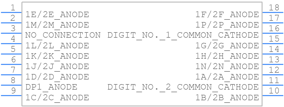 HDSP-A27C - Broadcom Pi - PCB symbol