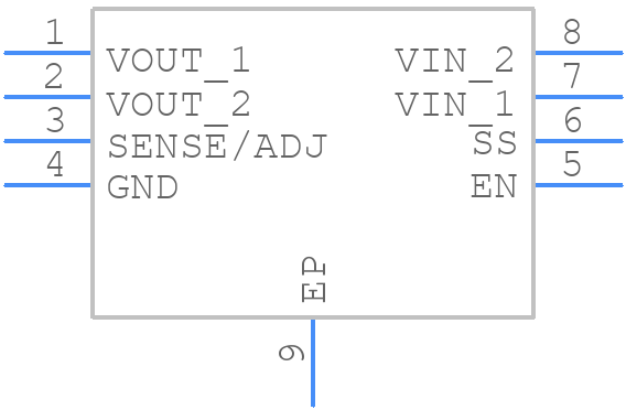 ADP7118ARDZ-1.8-R7 - Analog Devices - PCB symbol
