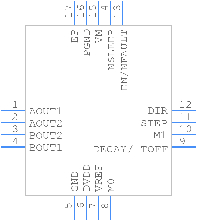 DRV8428RTER - Texas Instruments - PCB symbol
