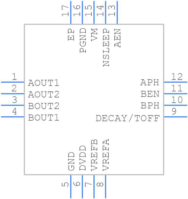 DRV8428ERTER - Texas Instruments - PCB symbol