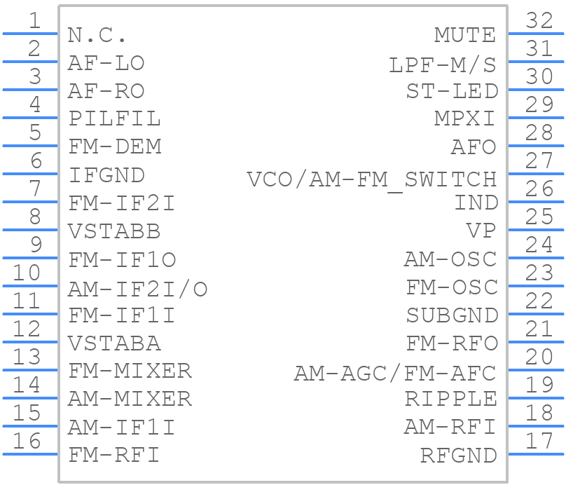 TEA5711 - NXP - PCB symbol