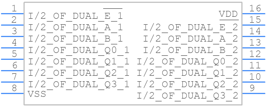 CD4555BF3A - Texas Instruments - PCB symbol