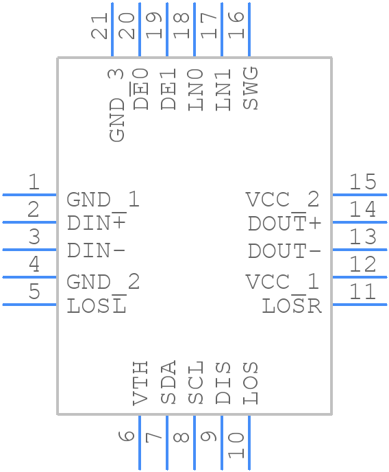 TLK1101ERGPR - Texas Instruments - PCB symbol