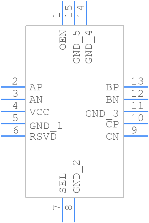 HD3SS3411TRWARQ1 - Texas Instruments - PCB symbol