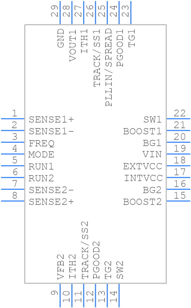 LTC7802EUFDM-3.3#TRPBF - Analog Devices - PCB symbol