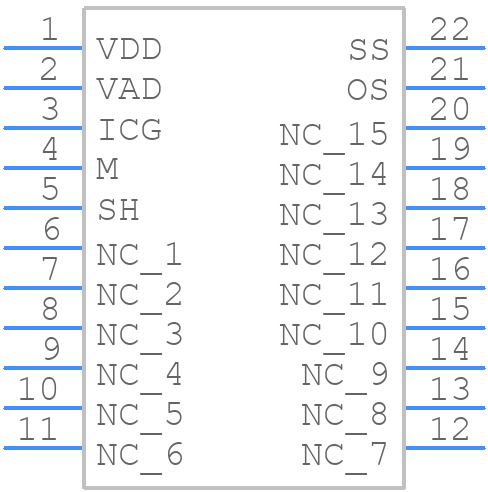 TCD1304DG - Toshiba - PCB symbol
