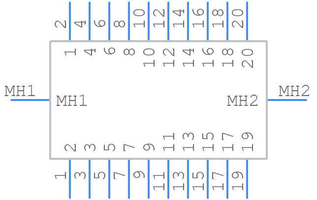 DS1011-20RBSIB7 - Connfly - PCB symbol