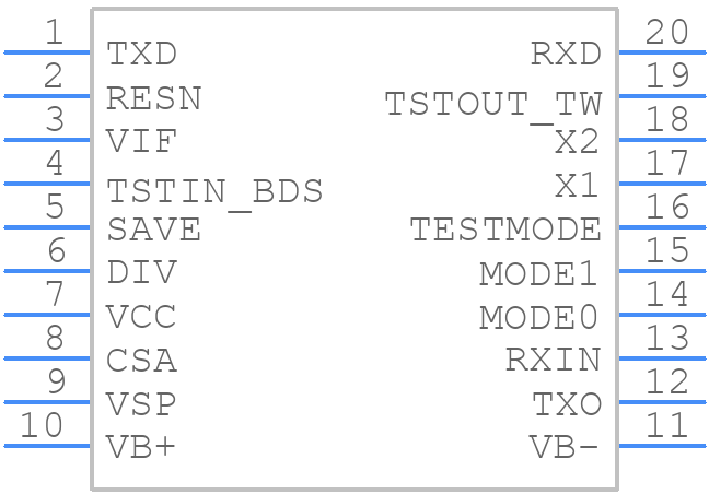 EIB-TP-UART-IC - SIEMENS - PCB symbol