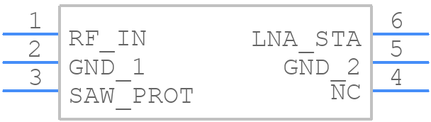 BPF8089-01SC6 - STMicroelectronics - PCB symbol