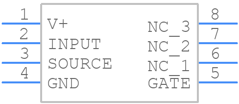 MIC5015YM - Microchip - PCB symbol