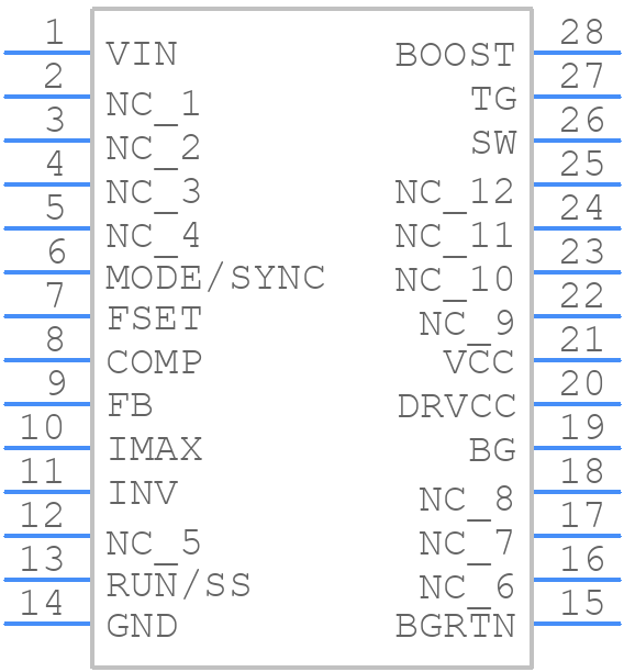 LTC3703IG-5#PBF - Analog Devices - PCB symbol