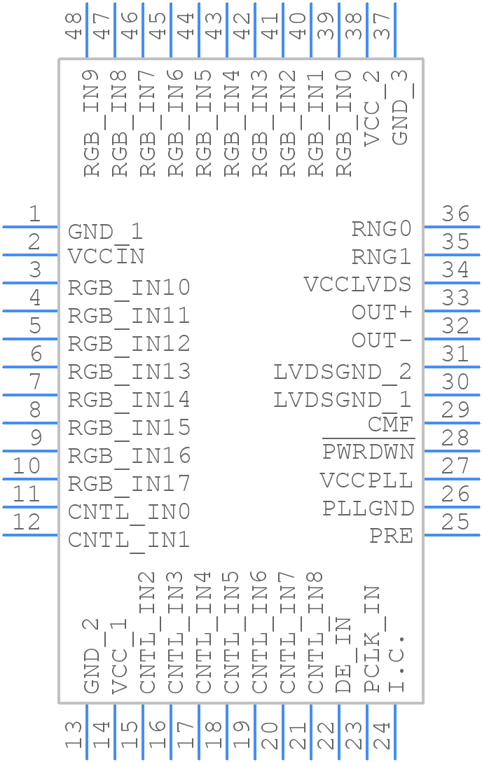 MAX9247ECM+T - Analog Devices - PCB symbol