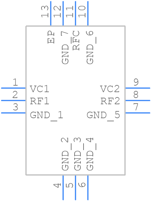 MASW-007588-TR3000 - TE Connectivity - PCB symbol