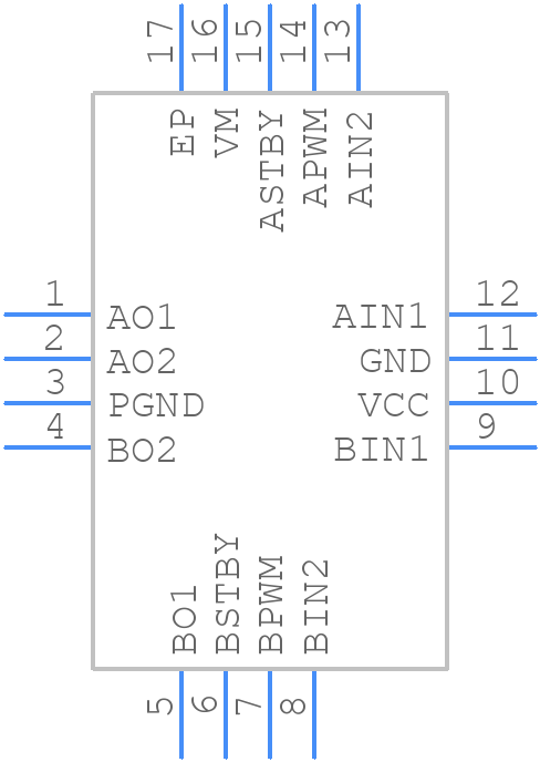TB6552FTG - Toshiba - PCB symbol