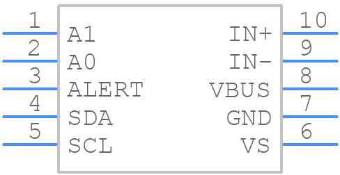 INA228AIDGSR - Texas Instruments - PCB symbol
