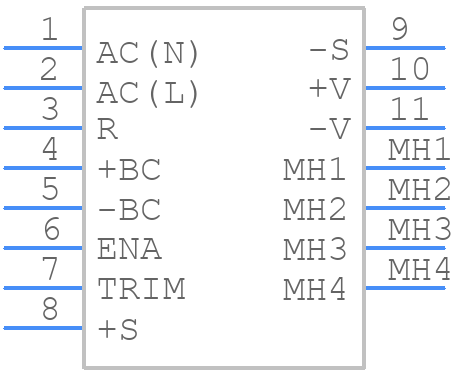 PFE300S-48 - TDK - PCB symbol