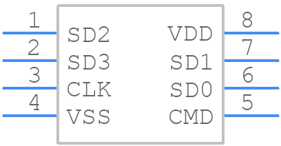 XTSD08GLGEAG - XTX - PCB symbol