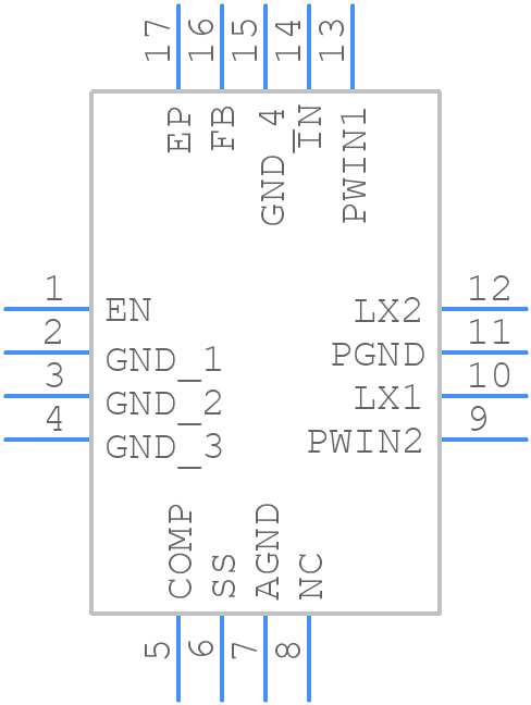 ADP2107ACPZ-1.8-R7 - Analog Devices - PCB symbol