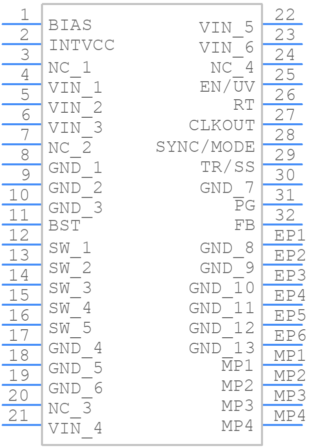 LT8645S - Analog Devices - PCB symbol
