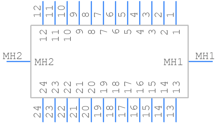57-20240-23 - Amphenol - PCB symbol