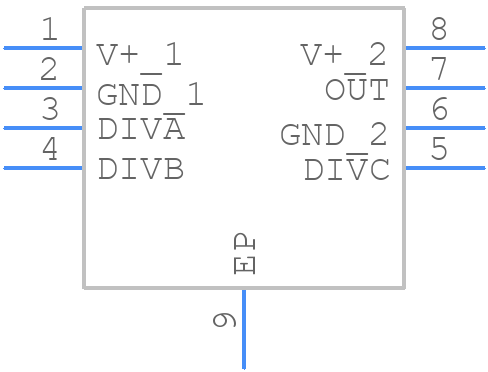 LTC6930IDCB-8.00#TRMPBF - Analog Devices - PCB symbol