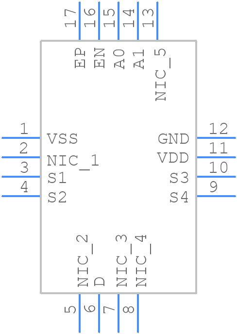ADG1604BCPZ-REEL7 - Analog Devices - PCB symbol