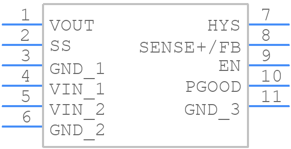 TPSM265R1V3SILR - Texas Instruments - PCB symbol