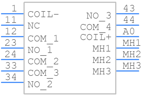P7SA-10P - OMRON Electronics - PCB symbol