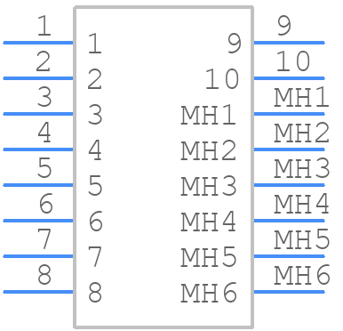 3560-10S(31) - Hirose - PCB symbol