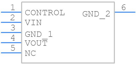 NJM2836DL3-12 - New Japan Radio - PCB symbol