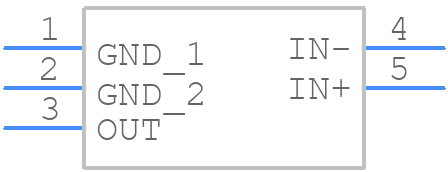 INA183A1IDBVT - Texas Instruments - PCB symbol