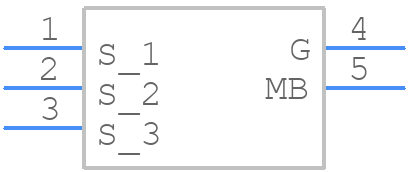 BUK7M12-60E - Nexperia - PCB symbol