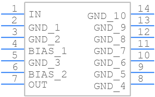 JSPHS-661+ - Mini-Circuits - PCB symbol