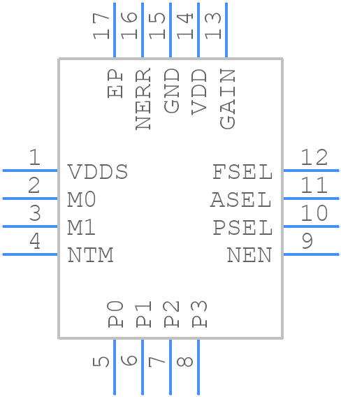 IC-MA3QFN16-4X4 - ic-haus - PCB symbol