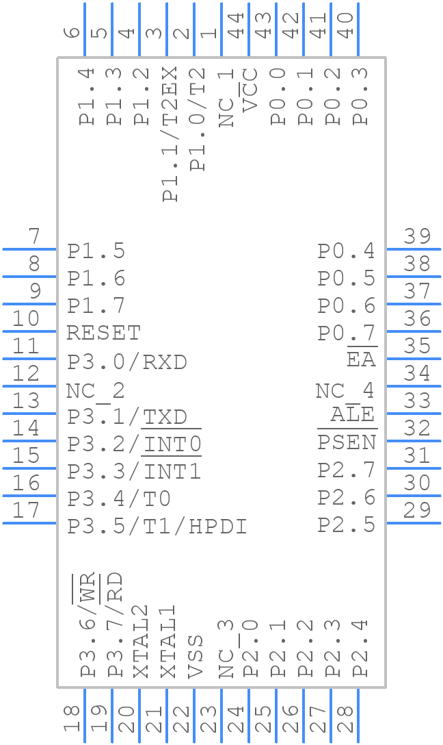 MSM80C154SJS - OKI - PCB symbol