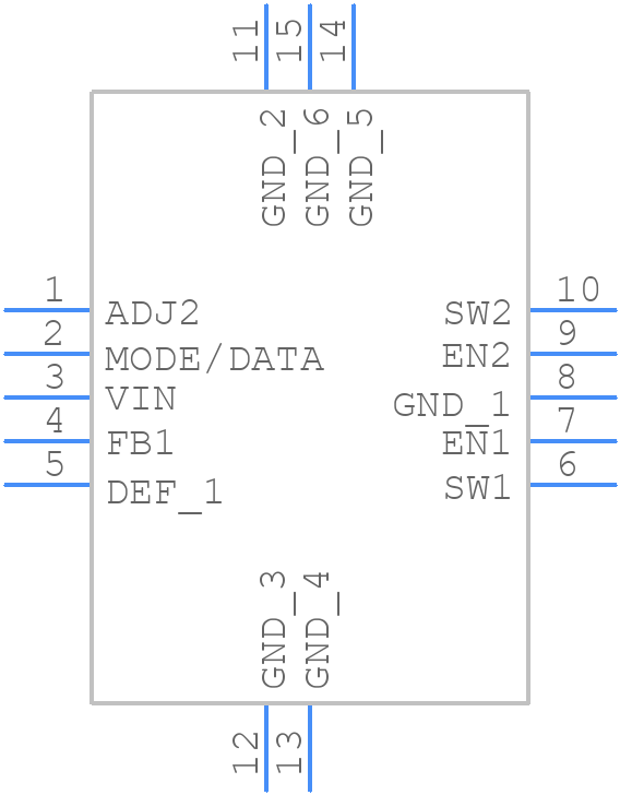 TPS62420QDRCRQ1 - Texas Instruments - PCB symbol