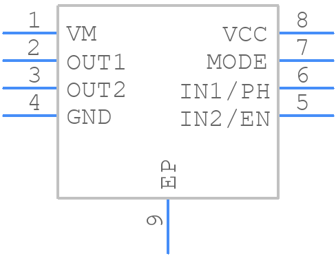 DRV8210DSGR - Texas Instruments - PCB symbol