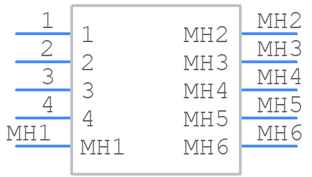 MX77A004HF2 - JAE - PCB symbol