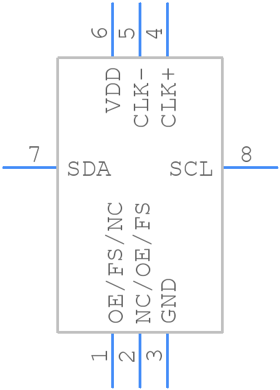 549BACB001937ABG - Silicon Labs - PCB symbol