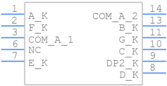 SA43-11HWA - Kingbright - PCB symbol